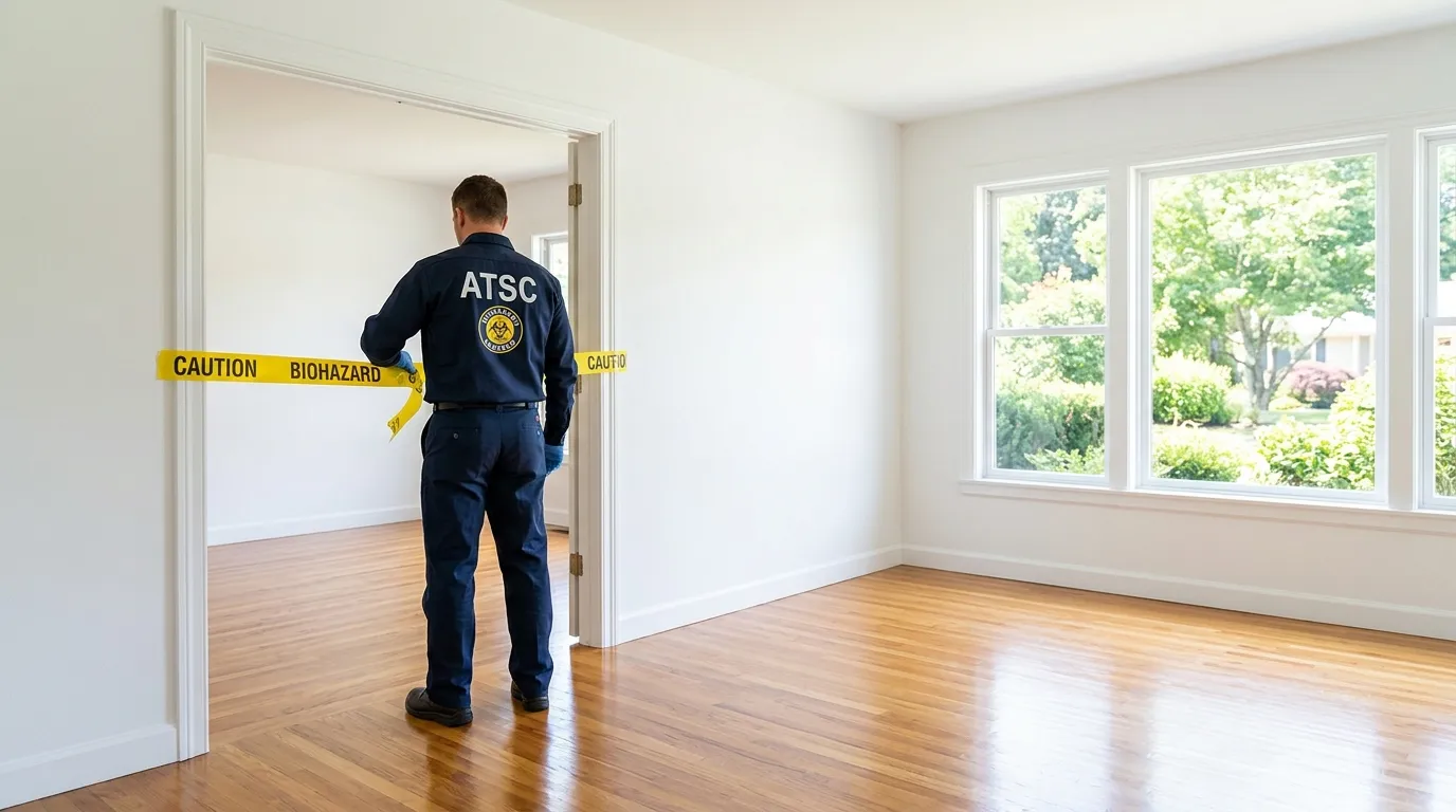 Certified biohazard cleanup crew performing Decomposition Cleanup in Avra Valley